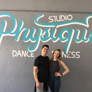 Jenna &amp; Kris -- owners of Studio Physique! Extremely welcoming owners!