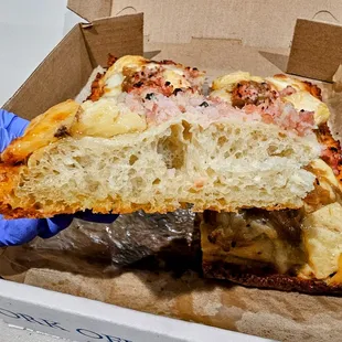 Crumb of Love Bug after bake from frozen.