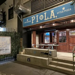 PI LA entrance off alley.