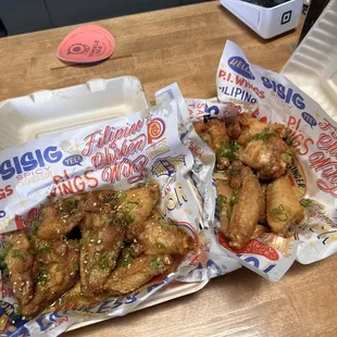 Arroz Caldo &amp; Sinigang wings