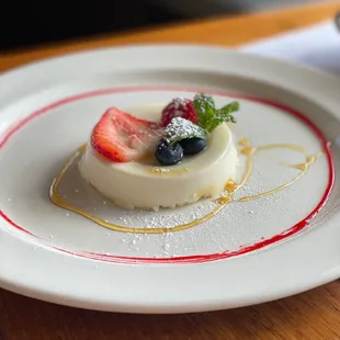 This is their delicious panna cotta!