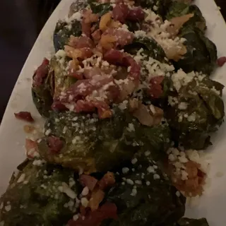 Brussel sprouts and bacon