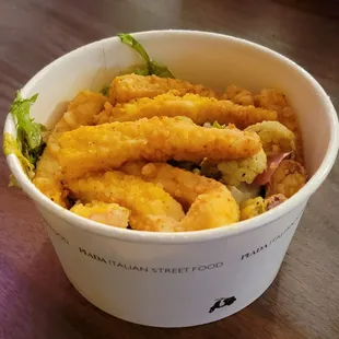 Small calamari salad
