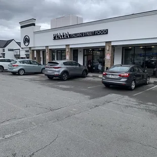 cars parked in a parking lot