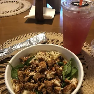 Crispy chicken carbonara
