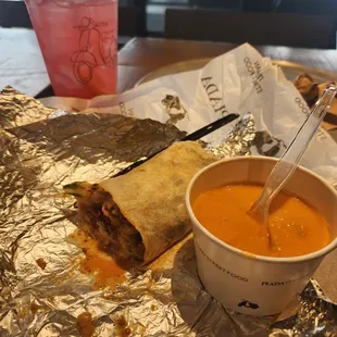 Chefs favorite piada and lobster bisque