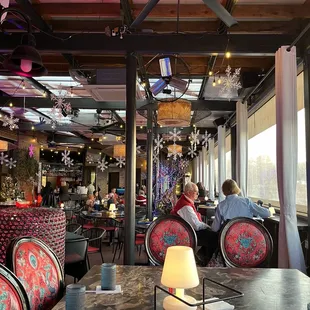 Upstairs dining area