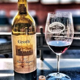 Groth Oakville Cabernet was lovely after we chilled it up from Texas room temperature ;-)