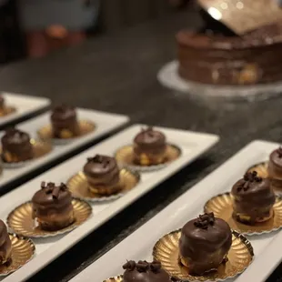 desserts on plates