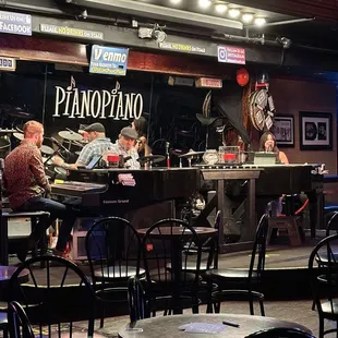 Piano players and drummer killing a song in the best way!