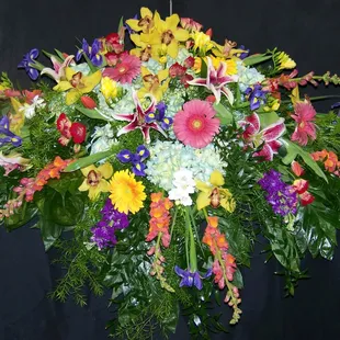 Spring comfort casket cover