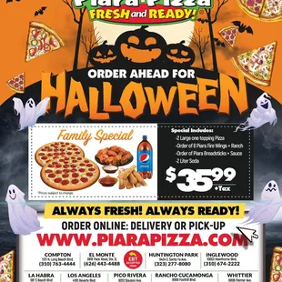 Halloween Pizza Deals!