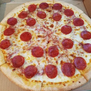 Kids luv this cheesy pizza.