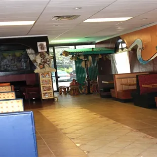 the interior of a restaurant