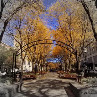 Piatt Park, downtown Cincinnati, named for John M. Piatt, a steamboat builder.