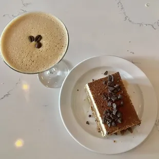 Espresso martini &amp; the tiramisu