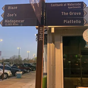 Piatello Italian Kitchen.  Sign near the parking lot.