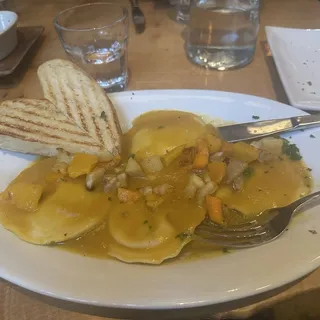Squash ravioli