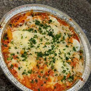 pasta dish, pasta, food