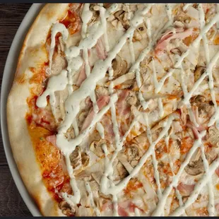 pizza, food