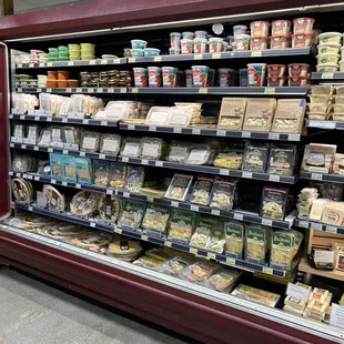 a variety of cheeses