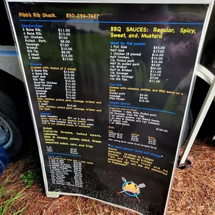Sept 2022: Current Menu