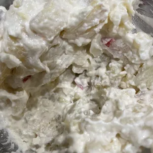 a close up of a bowl of food