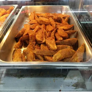 chicken wings and fried chicken, interior