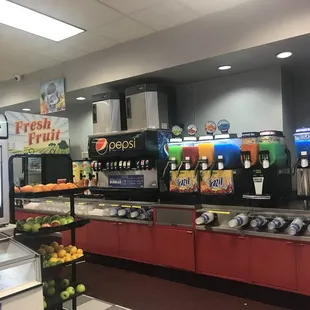 Fountain and slushies