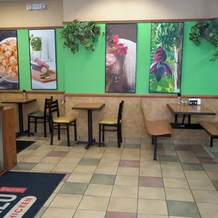 the interior of a restaurant