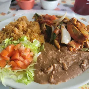 Chicken fajita Rachera. Delicious.