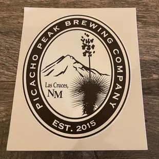 Picacho Peak Brewing Co., June 2, 2023, Las Cruces, New Mexico - Brewery Sticker