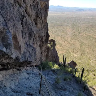 Start of the cables downward.