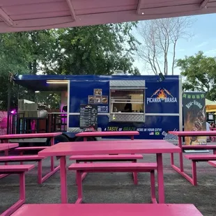 This is where the magic happens! Brazilian food truck Picanha na Brasa!