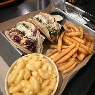 TACO PLATTERS (2 TACOS AND 2 SIDES)