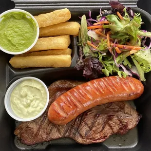 Picanha steak plate with yuca fries!