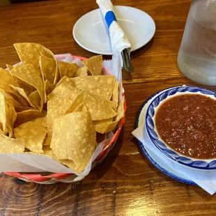Chips and salsa $3. Not enough salsa for the chips.  I asked for hot sauce and they charged me $1 and brought a small plastic cup.