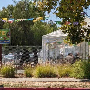 Outdoor dining tent