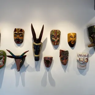 Cool masks inside the dining area