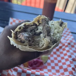 Carne asada burrito