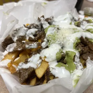 Half order of carne asada fries