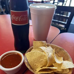 Complementary Chips and Salsa on arrival.