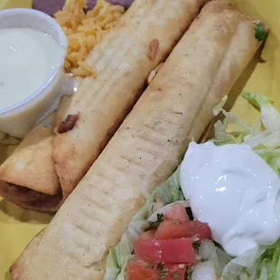 Chicken flautas