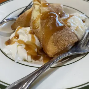 Banana Caramel Chimi Dessert