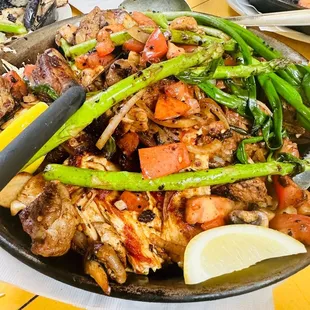 Grilled meat platter for the meet eaters.