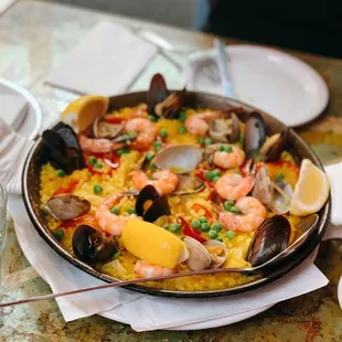 seafood paella for 2, portion was huge! -- @foodiejocho
