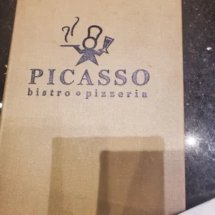 Cover of menu