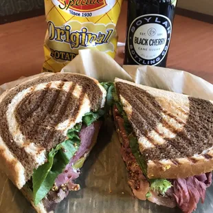Rockwell pastrami sandwich