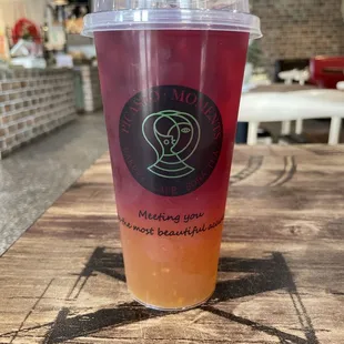 Crazy Form Peach-mango oolong fruit tea