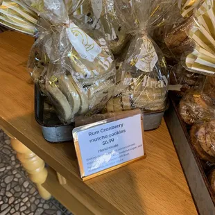 New rum matcha cookies